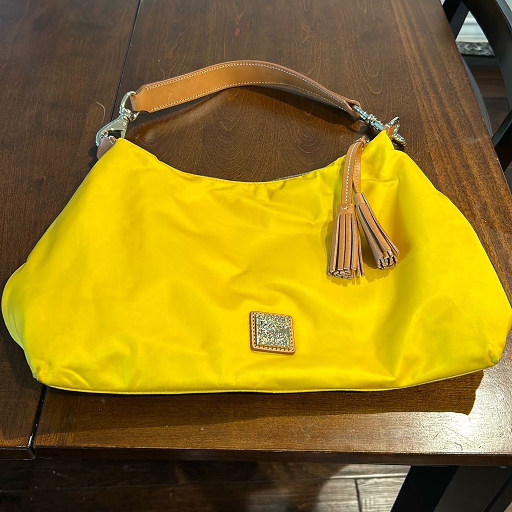 Dooney & Bourke Yellow Nylon Shoulder Bag